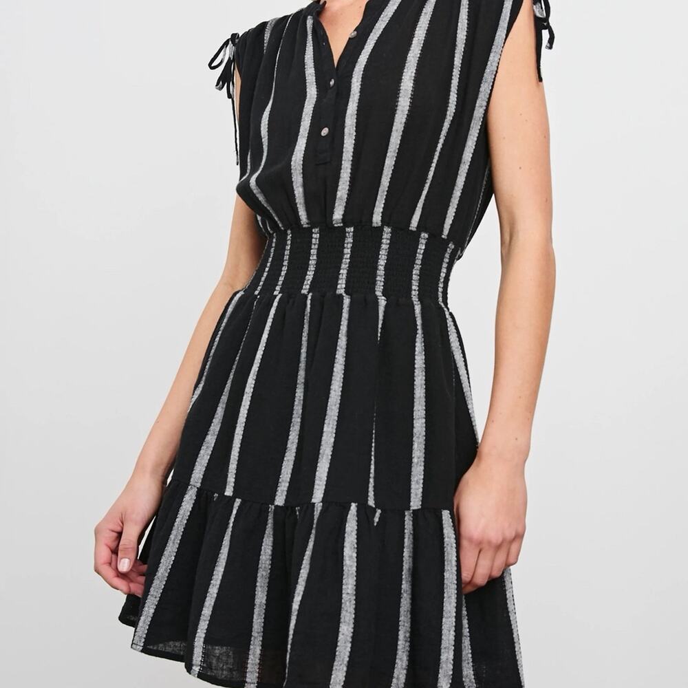 Rails Samina Black Striped Dress Sz XS